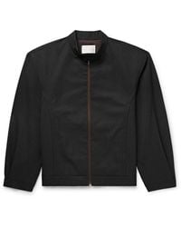 Amomento - Striped Wool-Blend Jacket - Lyst