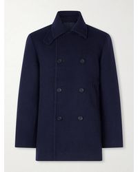 Anderson & Sheppard - Double-Breasted Wool And Cashmere Peacoat - Lyst