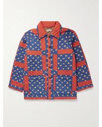 Bode - Sheepfold Quilted Padded Printed Cotton Jacket - Lyst