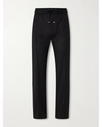 Dolce & Gabbana - Sartoriale Straight-Leg Pleated Wool-Blend Trousers - Lyst