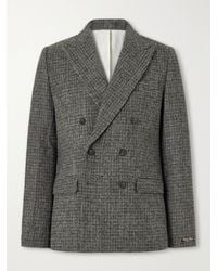A Kind Of Guise - Double-Breasted Virgin Wool-Tweed Blazer - Lyst