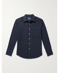 Portuguese Flannel - Teca Brushed Cotton-twill Shirt - Lyst