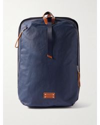 master-piece - Bump L Canvas And Leather-Trimmed Cordura Nylon Backpack - Lyst