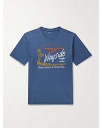 Hartford - Wayside Printed Slub Cotton-jersey T-shirt - Lyst