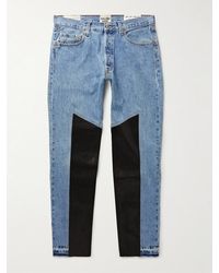 GALLERY DEPT. - K.H. Slim-Fit Leather-Panelled Jeans - Lyst