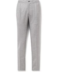 Kiton - Slim-Fit Virgin Wool-Blend Trousers - Lyst