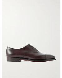 Edward Green - Chelsea Cap-Toe Burnished-Leather Oxford Shoes - Lyst