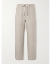 De Bonne Facture - Lounge Straight-Leg Linen Suit Trousers - Lyst
