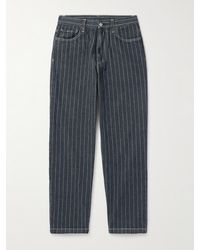 Carhartt - Jeans a gamba dritta in denim a righe hickory Orlean - Lyst