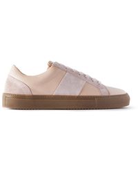 MR P. - Alec Regenerated Suede By Evolo® And Full-grain Leather Sneakers - Lyst
