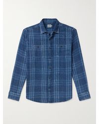 Faherty - Malibu Checked Organic Cotton-flannel Shirt - Lyst