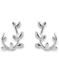 Mulberry - Leaf Hoop Earrings New - Lyst