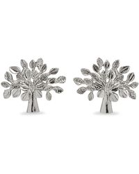 Mulberry - Tree Earrings In Silver Sterling Silver - Lyst