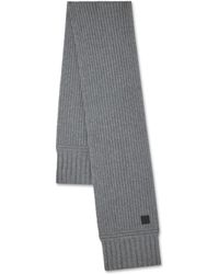 Mulberry - Chunky Ribbed Scarf Dark Melange - Lyst