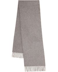 Mulberry - Small Solid Merino Wool Scarf - Lyst