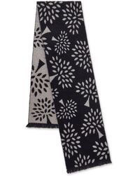 Mulberry - Textured Logo Scarf - Lyst