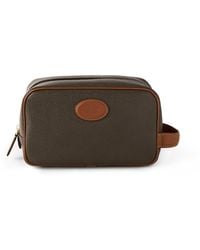 Mulberry - Wash Case In Mole And Cognac Printed Eco Scotchgrain And Flat Calf - Lyst