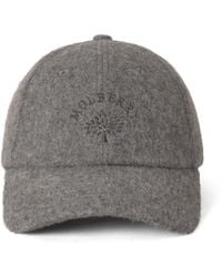 Mulberry - Solid Wool Baseball Cap Foggy - Lyst
