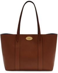 Mulberry - Bayswater Tote In Oak Small Classic Grain Leather - Lyst