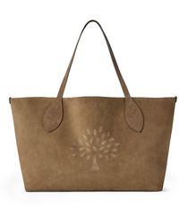 Mulberry - Oversized Suede Tree Tote Salcombe Sand - Lyst