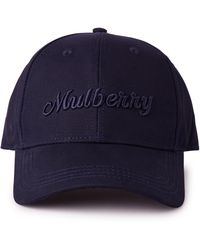 Mulberry - Logo Embroidered Baseball Cap Night Sky - Lyst