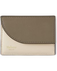 Mulberry - Compact Cardholder Eggshell-Linen - Lyst