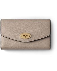 Mulberry - Medium Darley Wallet Cashmere Taupe - Lyst