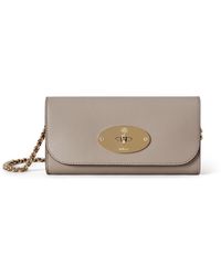 Mulberry - Lily Chain Wallet Cashmere Taupe - Lyst