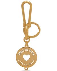 Mulberry - Initial Charm Keyring - Lyst