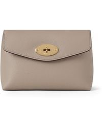 Mulberry - Darley Cosmetic Pouch Cashmere Taupe - Lyst