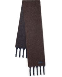 Mulberry - Contrast Tassel Alpaca Scarf Ebony - Lyst