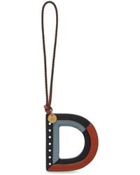 Mulberry - Tri-colour Leather Keyring - Lyst