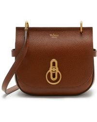 Mulberry - Womens Oak Amberley Small Pebbled-leather Satchel Bag - Lyst