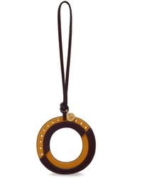 Mulberry - Bi-Colour Leather Keyring - Lyst