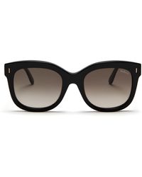Mulberry Charlotte Sunglasses In Black Acetate