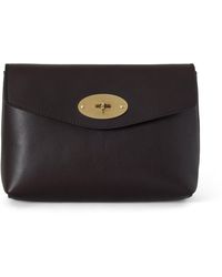 Mulberry - Darley Cosmetic Pouch X British Pasture Leather Vintage Ebony - Lyst