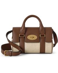 Mulberry - Leather Mini Bayswater Ecru-Bright Oak - Lyst