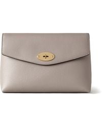 Mulberry - Large Darley Cosmetic Pouch Cashmere Taupe - Lyst