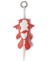 Koi Fish Keyring Coral Silky Calf
