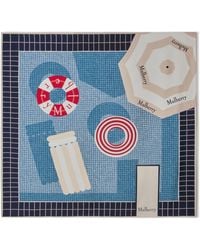 Mulberry - Silk Summer Pool Square Scarf - Lyst