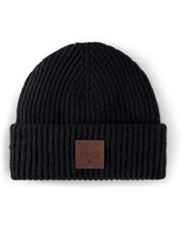 Mulberry - Solid Wool Beanie - Lyst