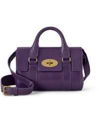 Mulberry - Leather Mini Bayswater Amethyst - Lyst