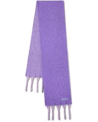 Mulberry - Contrast Tassel Alpaca Scarf Amethyst - Lyst
