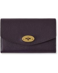 Mulberry - Medium Darley Wallet Deep Aubergine - Lyst