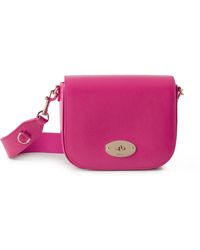 Mulberry Small Darley Satchel In Pink Spongy Patent
