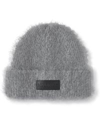 Mulberry - Einfarbige Mohair-Mütze - Lyst