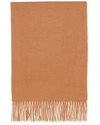 Mulberry - Cashmere Scarf In Dark Camel Cashmere - Lyst