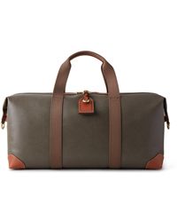 Mulberry - Medium Clipper In Mole And Cognac Printed Eco Scotchgrain And Flat Calf - Lyst