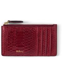 Mulberry - Continental Long Zipped Card Holder Apple - Lyst