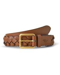 Mulberry - Heritage Braided Belt In Tan Silky Calf - Lyst